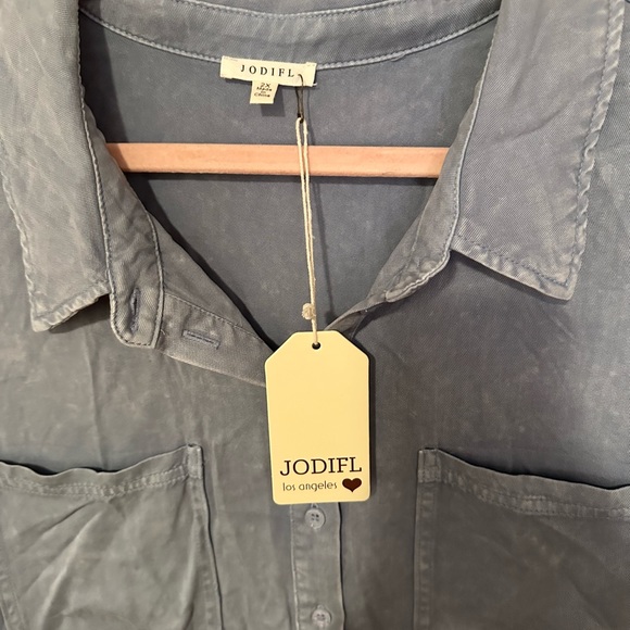 NWT - Jodifil tiered button down dress with pockets - Size 2X - Picture 6 of 7